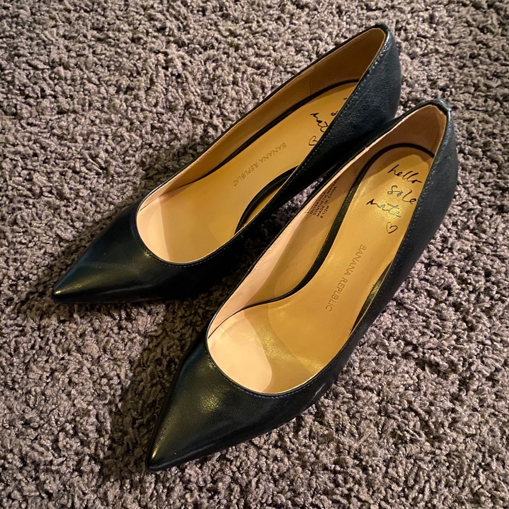 Black Pointed Heels
